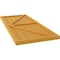 Ekena Millwork Americraft 6-Board Wood 2 Equal Panel Frmd Board-n-Batten Shutters w/Dbl Z-Bar, ARW102BF621X55TUH, PR ARW102BF621X55TUH - alternate 4